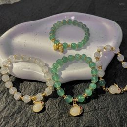 Strand Year Antique Bracelet Bead Bracelets The Chinese Zodiac Jade Korean Style Female Hand Chain