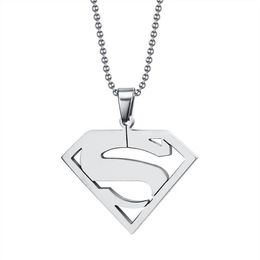 Superman pendaplated superman necklaces & pendants Jewellery for men women PN-002279o