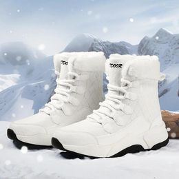 Boots Winter Ladies Waterproof Fur Plush Snow Women's Platform Ankle Warm Cotton Casual Shoes Plus 42