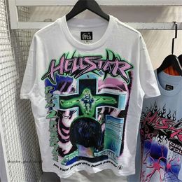 hellstar Men's T-Shirts 2023 Shirt Short Sleeve Tee Men Women High Quality Streetwear Hip Hop Fashion T Shirt Star Short 478