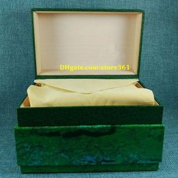 Luxury watch Mens For Watch Box Original Inner Outer Womans Watches Boxes Men Wristwatch Green box293A