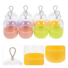 Makeup Brushes 8 Pcs Puff Beauty Egg Storage Box Holder Container Plastic Sponge Blender Practical Case Travel