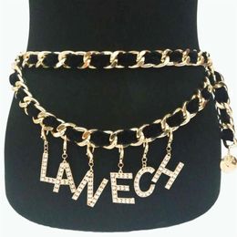 Other Sexy Statement Belly Waist Chain For Women Fashion Belts Body Accessories Retro Crystal Letter Bohemian Chains Ladies Party 280f