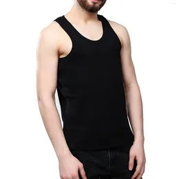 Men's Tank Tops Fashionable Round Neck T-Shirt Comfortable And Skin Friendly For Bicycling Running Basketball