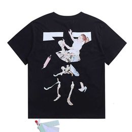 T-shirts Designers Brand Luxury Mens T Shirt Tops Tees Offs Men Women Offswhite Casual T-shirt Summer Classic Tshirts Back Paint Arrows White Short Sleeve Tshirt 917Y