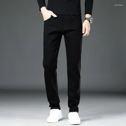 Men's Jeans High-Quality Straight-Leg Stretchy And Skin-Friendly Casual Business With Comfortable High Waist