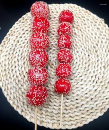Decorative Flowers Fake Candied Haws Simulation Model Props Sugar-Coated Berry String Decoration Stage Pographic