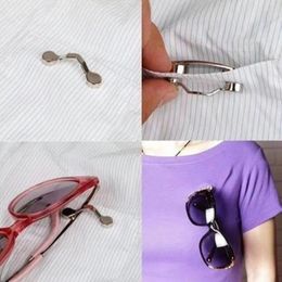 Sunglasses Frames Fashion Magnetic Hang Eyeglass Holder Clip Brooch Pin Multifunction Magnet Headset Line Clips Clothes Buckle