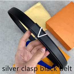 High quality belt fashion women gold and silver smooth buckle black coffee 2 4cm luxury leather belt whole244w