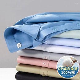 Men's Dress Shirts Cotton High-end Men Easy To Care For Long-sleeved Spring And Autumn Business
