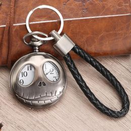 Pocket Watches Men's Watch Fashion Men Women Chain Vintage Quartz Fob Steampunk Pendant With Leather Rope For Gifts 2023