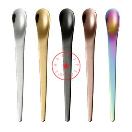 Colorful Stainless Steel Smoking Waterpipe Nails Straw Shovel Scoop Herb Tobacco Oil Rigs Dabber Spoon Bubbler Bongs Tips Snuff Snorter Sniffer Dispenser Holder