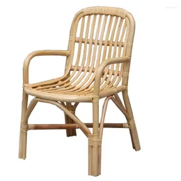 Camp Furniture Handmade Japanese Style Rattan Chair Lightweight Armchair Natural Outdoor Balcony Garden Indoor Accent