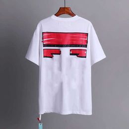 Offs Mens T Shirt Brand Designers Luxury T-shirts Men Women Offswhite Tops Tees Summer T-shirt Classic Back Paint Arrows White Short Sleeve Tshirt Casual Tshirts 0YZD