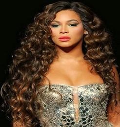 Wigs Long Beyonce lace front wig brown deep body wave pre plucked full natural human hair for black women about 22inch 180% density div