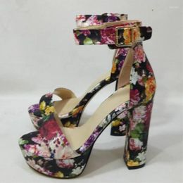 Sandals SHOFOO Shoes Fashionable Women's High-heeled Sandals. Thick Heel. Heel Height About 16cm. Platform Shoes. Summer