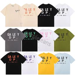 T-shirts pour hommes Gallerise T-shirts Galleryss Depts Hommes Designer Blanc Galeries T-shirt Casual Mode Gallary Lâche Court Galley Tshirt Femmes Rue