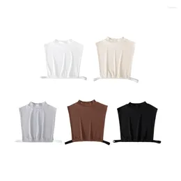 Bow Ties Soft And Comfortable Women's Half Top Collar Elegant Neck Warmer For Hoodie