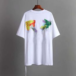 Designers Luxury T-shirts Brand Mens t Shirts Offs Men Women Offwhites Tops Tees Summer T-shirt Classic Back Paint Arrows White Short Sleeve Tshirt Casual Tshirts Fh5o