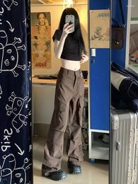 Women's Pants 2023 High Street Casual For Women Elevated Utility With Waist Straight Leg And Wide Design Perfect Summer