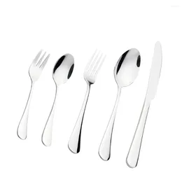Dinnerware Sets Stainless Steel Cutlery Set Forks Spoons Kit Flatware Kitchen Supplies Serving Utensils Silverware