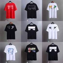 Luxury Designer T-shirts Mens T Shirt Offs Brand Men Women Offswhite Tops Tees T-shirt Casual Summer Tshirts Classic Back Paint Arrows White Short Sleeve Tshirt PNCS