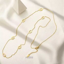 Tiffanyitys Pendants Classic Choker Letter Charms Necklaces Designer Women Jewellery Gold Plated Fine Chains Lady Exquisite Luxury Necklace Sweater Accessories