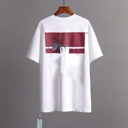 Offs Designers Mens t Shirts Luxury Brand T-shirts Men Women Offwhites Tops Tees Summer T-shirt Classic Back Paint Arrows White Short Sleeve Tshirt Casual Tshirts 86lp