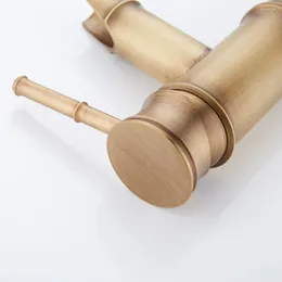 Bathroom Sink Faucets Basin Faucet Anti-corrosion Bamboo Shape Rust-free Single Handle And Cold Water