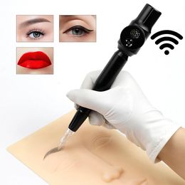 Machine Wireless Permanent Makeup Hine for Eyebrows Miroblading Shading Eyeliner Lip Microshading Hine Tattoo Pen Gun Mts Kit