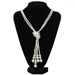 Pendant Necklaces Fashion Delicate Wedding Pearl Tassel Necklace Trendy Romantic Choker