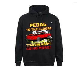 Men's Hoodies Pedal To The Floor Demolition Derby Funny Gift Car Shirt Premium Sportswears Graphic Harajuku Men Sweatshirts