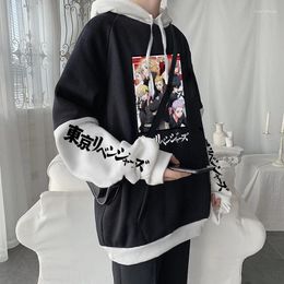 Men's Hoodies Tokyo Revengers Mikey Anime Harajuku Fashion Printed Crewneck Streetwear Winter Men Women Fleece Warm Sweatshirts