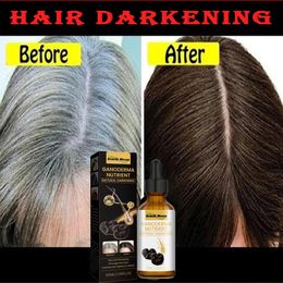 T-Shirt 10pcs Gray White Hair Treatment Serum Liquid White to Black Natural Color Repair Nourish Product Anti Loss Hair Care Men Women