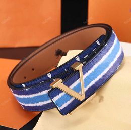 Luxury Men Brand Belt Designer Classic Colorful Printed Letter Buckle Leather Belt Fashion Women Decorative Belts Width 4CM Withou2308411