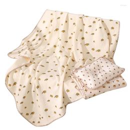 Blankets Cotton Muslin Baby Swaddle Blanket Adjustable Infant Wrap Set Animal