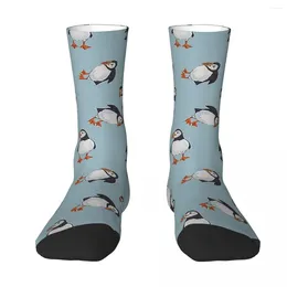 Men's Socks All Seasons Crew Stockings Perfectly Perfect Puffins Harajuku Funny Hip Hop Long Accessories For Men Women Gifts