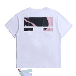 Luxury Offs Mens t Shirts Designers Brand T-shirts Men Women Tees Summer T-shirt Classic Back Paint Arrows Short Sleeve Tshirt Casual Tshirts Gigx