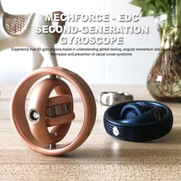 Mechforce EDC Second Generation Gyroscope Fingertip Gyro Hand Spinner Decompression Anti Stress Balance Fidget Adult Toy 231229