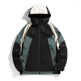 Men's Jackets DIUJZEO Spring Autumn Mens Hooded Bomber Windproof Fashion Male Windbreaker Loose Coats Women College Outwear