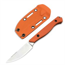 Flyway 15700 Thermoplastic rubber Handle Hunting Knife Camping Fixed Blade with Sheath