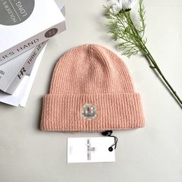 Fashionable Thick and Warm Knitted Hat for Autumn and Winter, Stylish and Versatile Cold-Proof Ski Ha