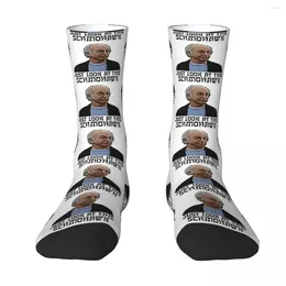 Men's Socks All Seasons Crew Stockings Schmohawk - Curb Your Enthusiasm Harajuku Funny Long Accessories For Men Women Gifts