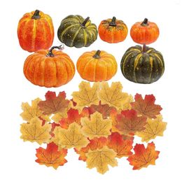 Decorative Flowers Simulation Foam Pumpkin Halloween Thanksgiving Decorations Fall Harvest Pumpkins For Festival Kitchen Outdoor Decoration