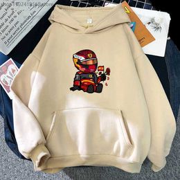 2024 trend new stylemen's Hoodies Sweatshirts Men's Comforters Sets Mini F1 Racing Peripheral Cartoon Spring Autumn Casual Women's Long Sleeved Top Anime