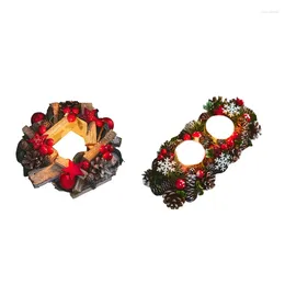 Candle Holders Christmas Decorations Room Decor Holder Indoor Ornaments For Home Table Centrepiece Easy Instal