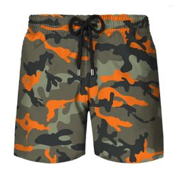 Men's Shorts Camouflage 3d Printing Swim Trunks Swimwear Beachwear Beach Surfboard Quick Dry