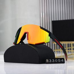 2024Top Men's Shield Sunglasses Cycling Eyewear LINEA ROSSA 04WS Matte Black Dark Grey Men Women 63 mm Sunglasses Outdoor Sport Running Glasses