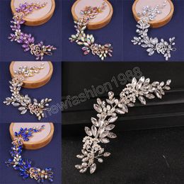 Bridal Hairband Sof Chain Wedding Hair Accessories Light Crystal Pearl Headband Girls Marrige Tiaras Birthday Party Hair Jewelry