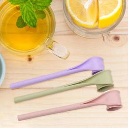 Disposable Cups Straws Creative Tableware Straw Washable Reusable Foldable One Click Open Stirring Portable